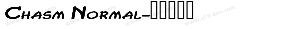 Chasm Normal字体转换